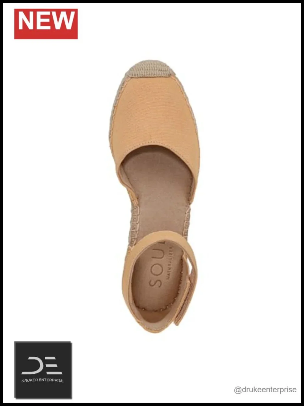 Naturalizer Espadrille Wedge Sandals Fabric Upper Ankle Strap